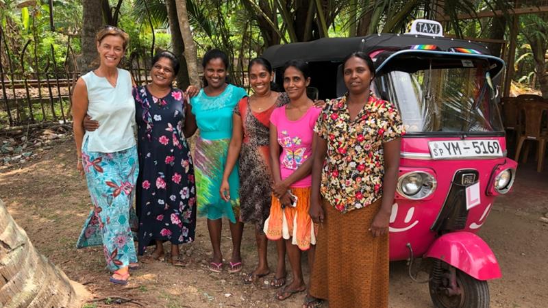 Aljazeera: The pink tuk-tuks of Sri Lanka empowering and protecting women