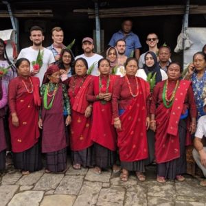 Research Interns from the University of Nottingham visit Bhadaure Mountain Village in rural Nepal