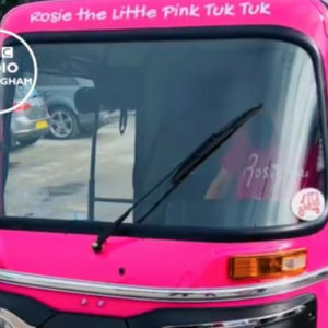 Radio Nottingham –  Pink Tuk Tuk deliveries…