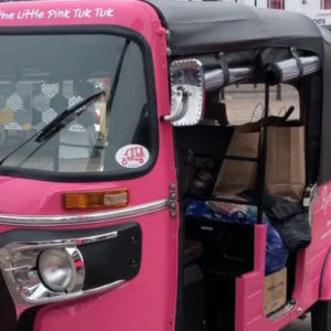 Putting Rosie the Little Pink Tuk Tuk to good use
